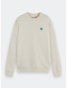 Logo Sweatshirt flat lay front view by Scotch & Soda