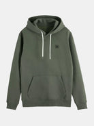 seasonal-core-regular-fit-logo-badge-hoodie-3 back view by Scotch & Soda