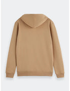 Logo Badge Hoodie flat lay back view by Scotch & Soda