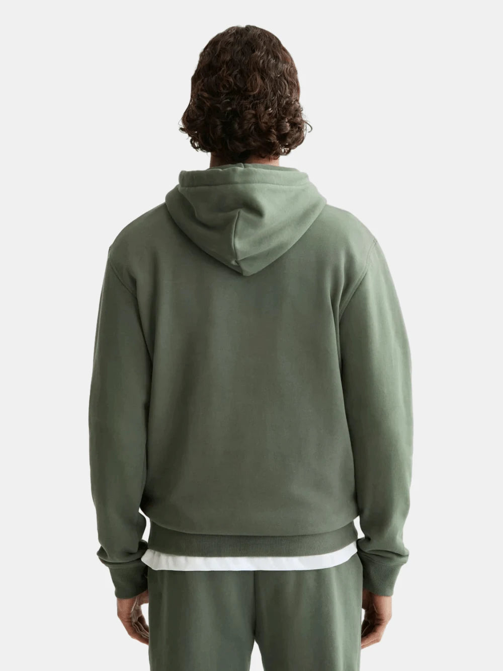seasonal-core-regular-fit-logo-badge-hoodie-3 back view by Scotch & Soda