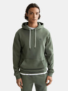 seasonal-core-regular-fit-logo-badge-hoodie-3 front view by Scotch & Soda