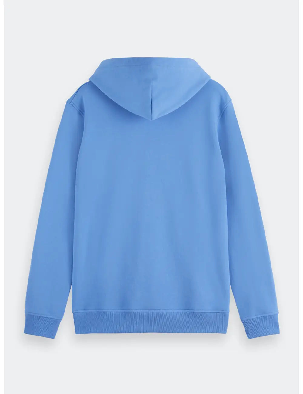 Logo Badge Hoodie flat lay back view by Scotch & Soda