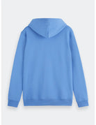 Logo Badge Hoodie flat lay back view by Scotch & Soda