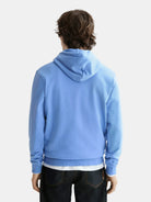 seasonal-core-regular-fit-logo-badge-hoodie-2 back view by Scotch & Soda
