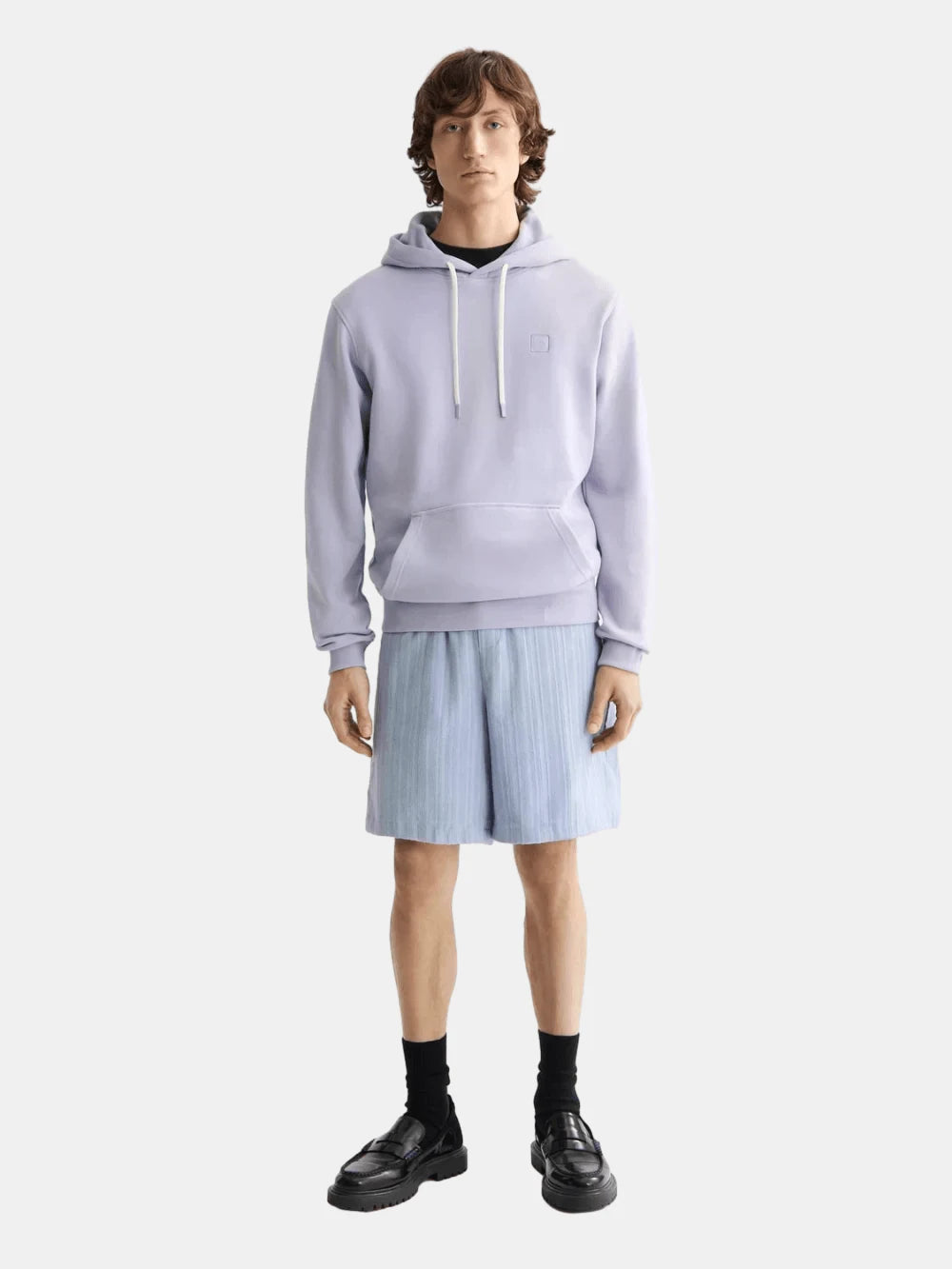 Seasonal Core - Regular-fit Logo Badge Hoodie - Scotch & Soda