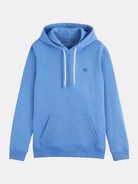 seasonal-core-regular-fit-logo-badge-hoodie-2 back view by Scotch & Soda