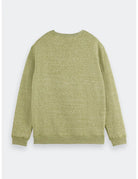 Melange Crew Sweatshirt flat lay back view by Scotch & Soda