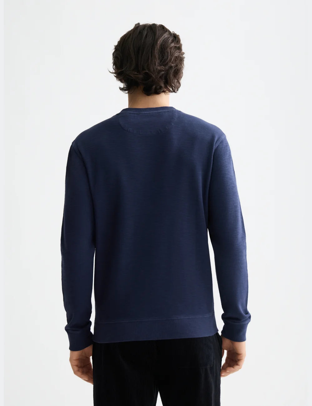 Structured Sweatshirt detail shot showing fabric and craftsmanship by Scotch & Soda