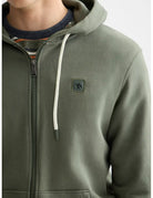 Zip Logo Hoodie detail view by Scotch & Soda