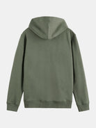 full-zip-logo-hoodie back view by Scotch & Soda