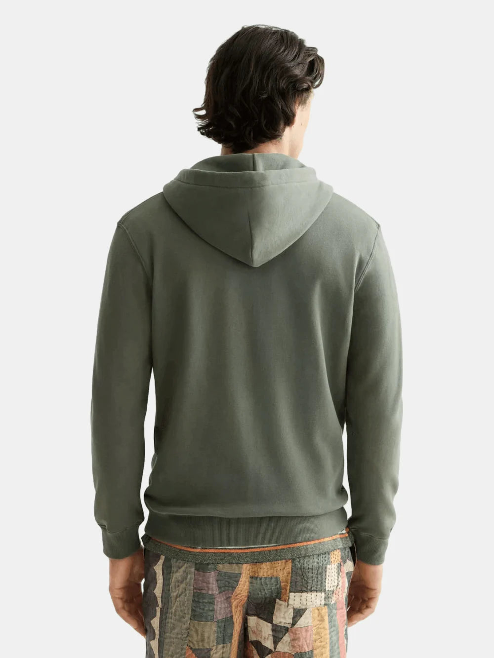 full-zip-logo-hoodie back view by Scotch & Soda