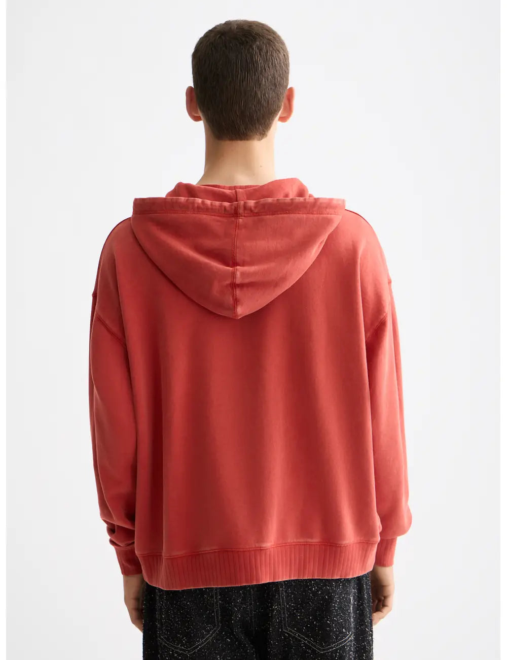 Wash Artwork Hoodie Medium detail shot showing fabric and craftsmanship by Scotch & Soda