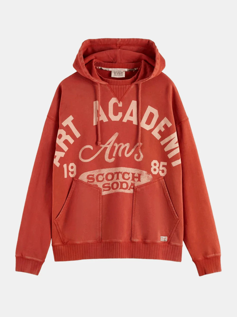 wash-artwork-hoodie front view by Scotch & Soda