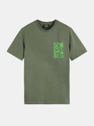 regular-fit-left-chest-logo-t-shirt-1 front view by Scotch & Soda