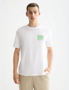 Regular Fit T Shirt close-up on model showing fit and detail by Scotch & Soda