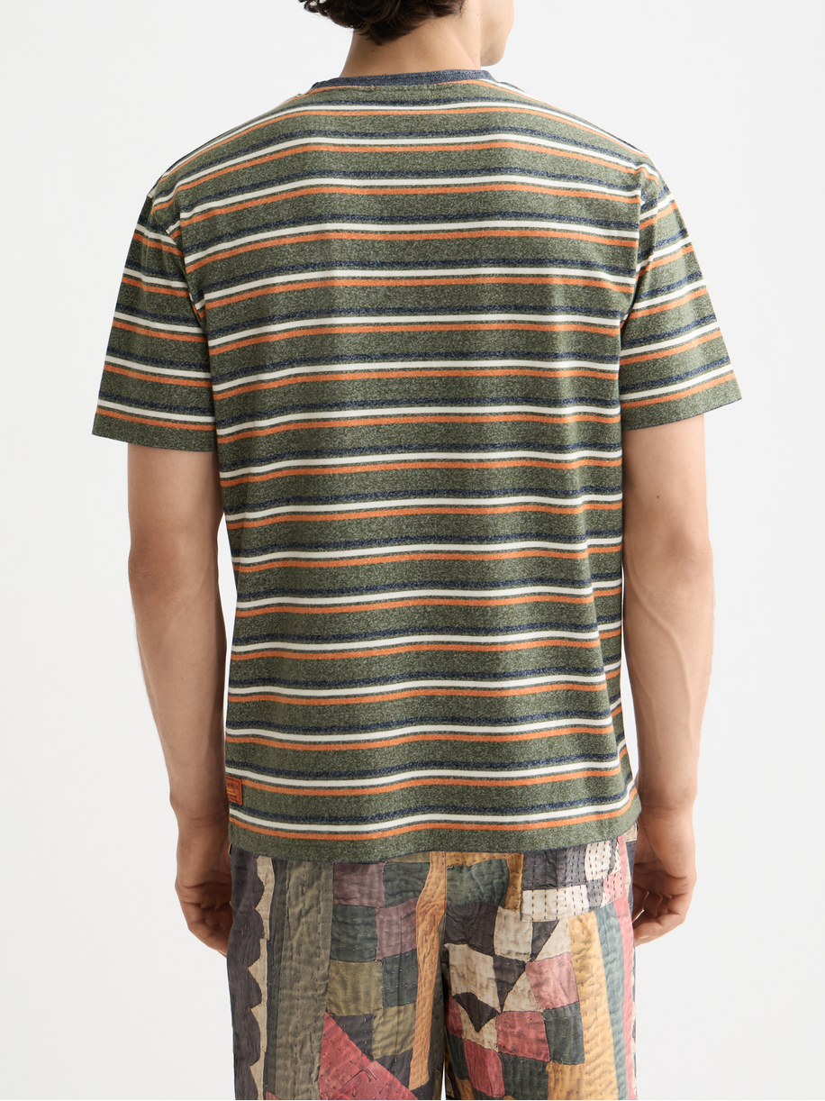 Relaxed Yarn Dye Stripe T-shirt
