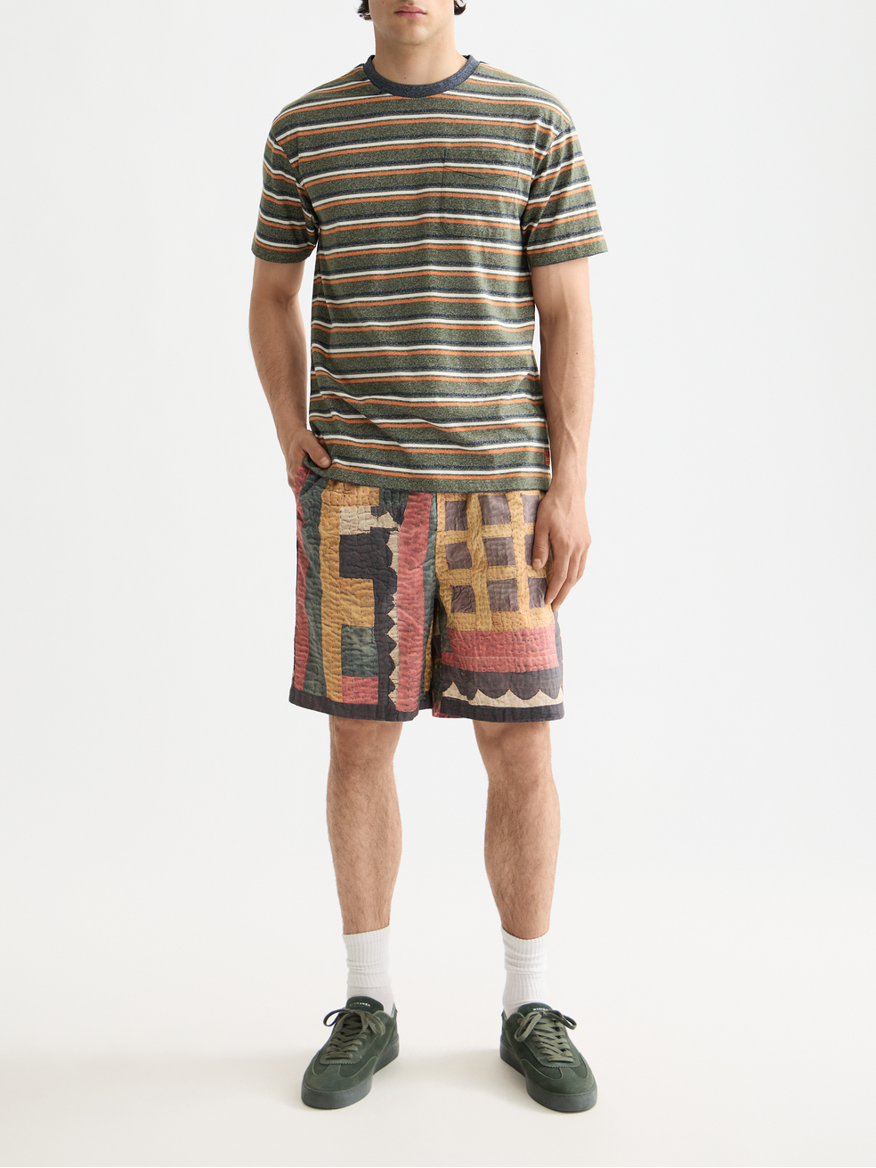 Relaxed Yarn Dye Stripe T-shirt
