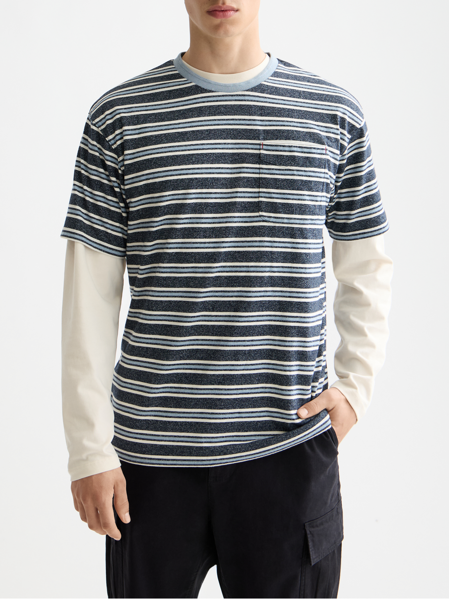 Relaxed Yarn Dye Stripe T-shirt