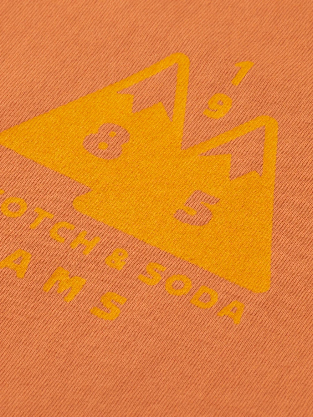 loose-fit-garment-dye-aw-t-shirt detail shot by Scotch & Soda