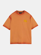 loose-fit-garment-dye-aw-t-shirt front view by Scotch & Soda