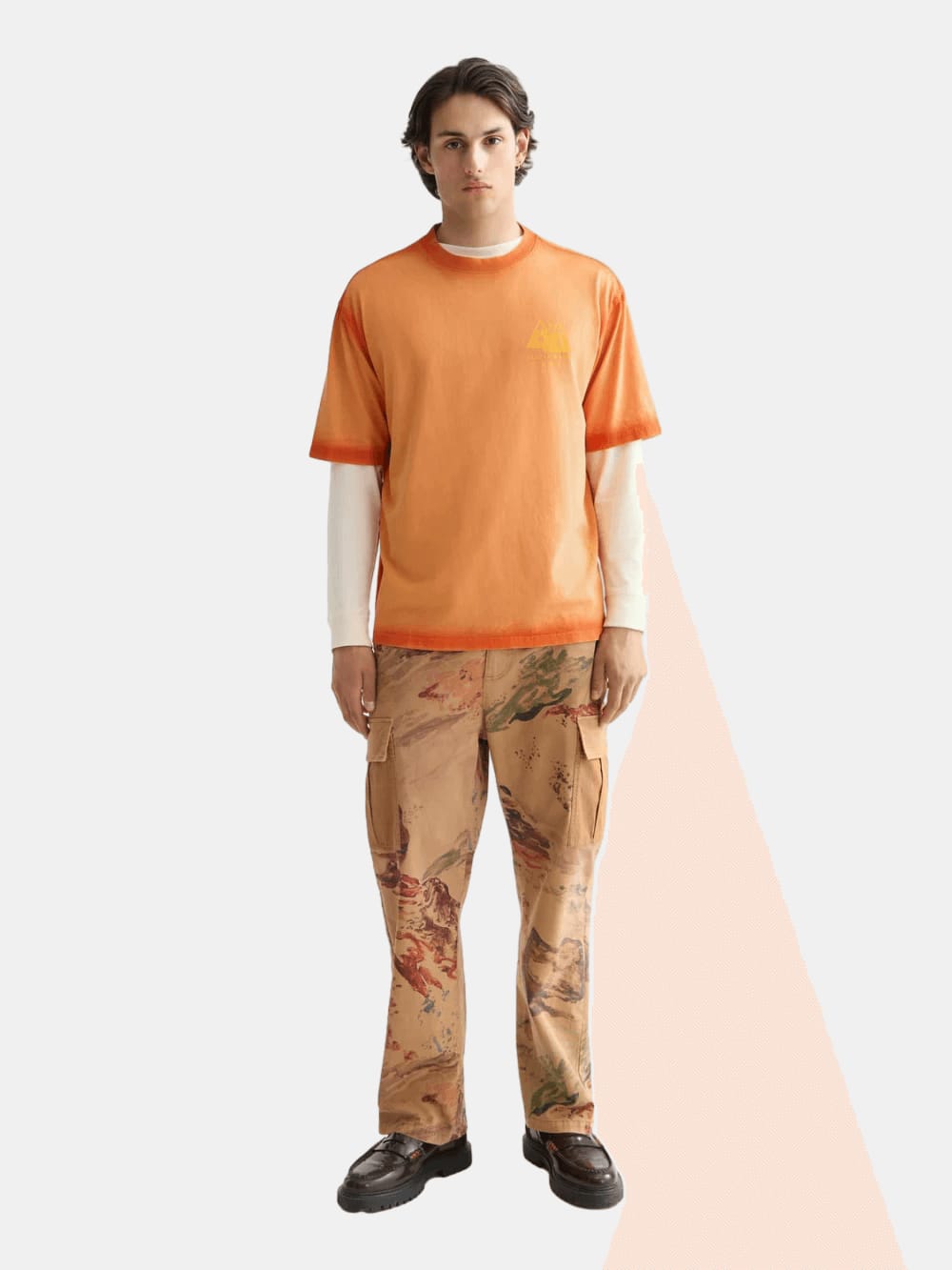 Loose Fit Garment Dye Aw T-Shirt - Scotch & Soda