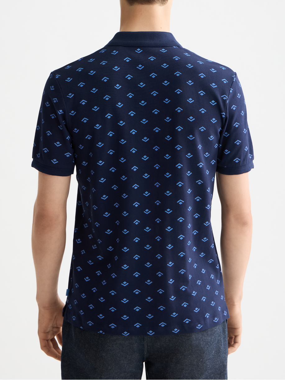 print jersey regular polo