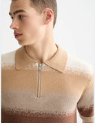 Knitted Degrade Polo detail view by Scotch & Soda