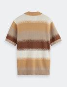 Knitted Degrade Polo flat lay back view by Scotch & Soda