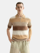 knitted-degrade-polo front view by Scotch & Soda