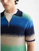 Knitted Degrade Polo detail view by Scotch & Soda