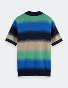 Knitted Degrade Polo flat lay back view by Scotch & Soda