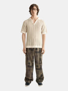 Open structured knitted v-neck polo - Scotch & Soda