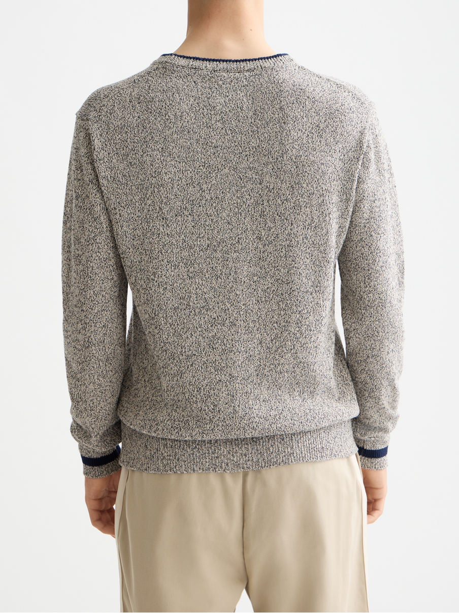 Melange regular crew neck