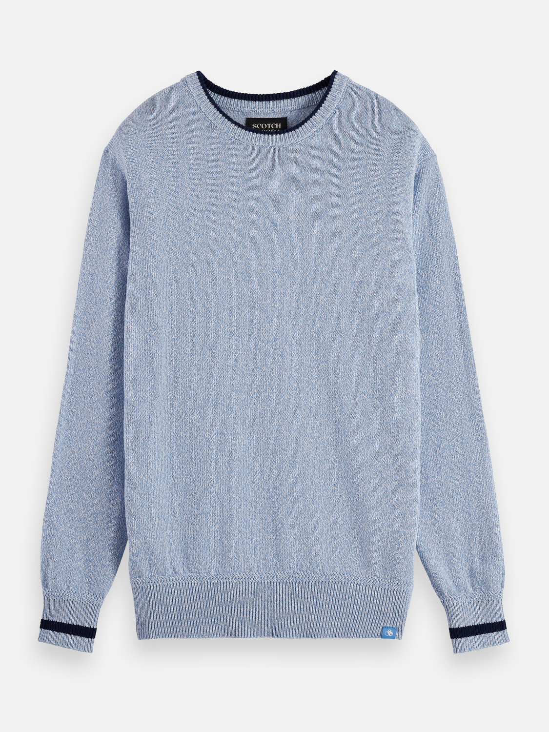 Melange regular crew neck