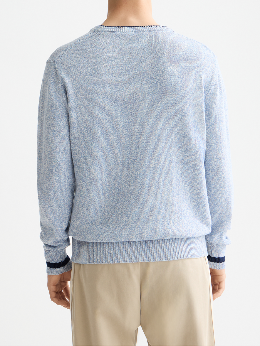 Melange regular crew neck