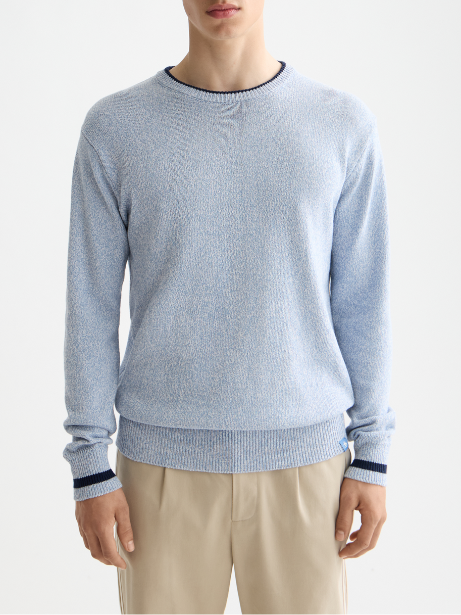 Melange regular crew neck
