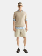 Linen Blend Crew Neck - Scotch & Soda