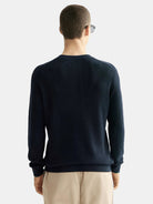 linnen-blend-crew-neck back view by Scotch & Soda