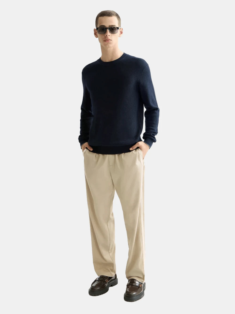 Linnen Blend Crew Neck - Scotch & Soda