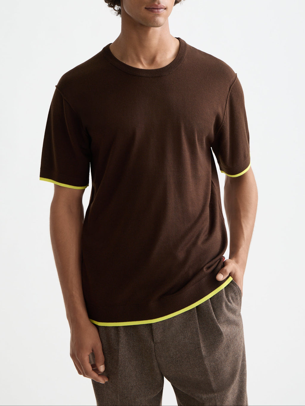 Knitted relaxed T-shirt