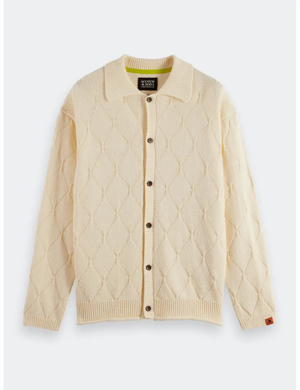 Open Work Shirt flat lay front view by Scotch & Soda