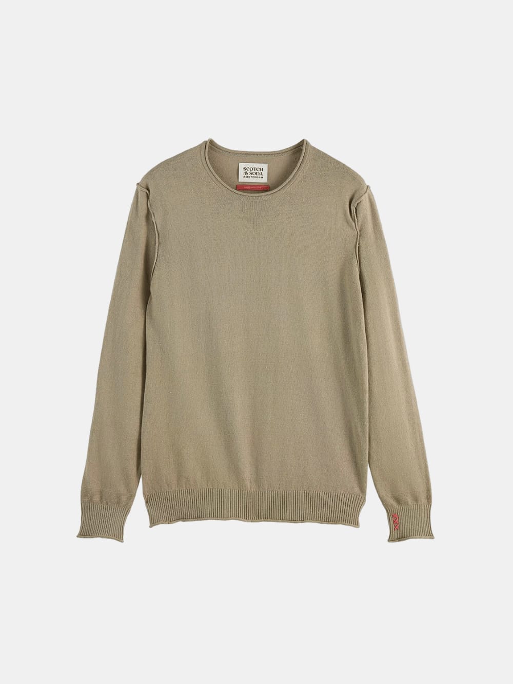 Neps Wool Pullover flat lay front view by Scotch & Soda