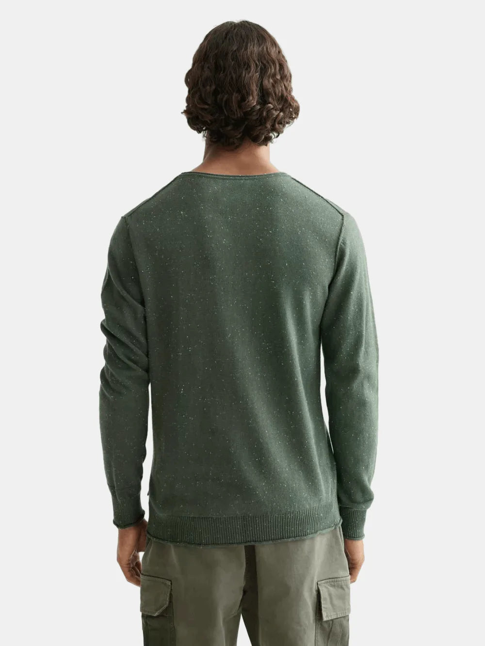Neps Wool Pullover detail shot showing fabric and craftsmanship by Scotch & Soda