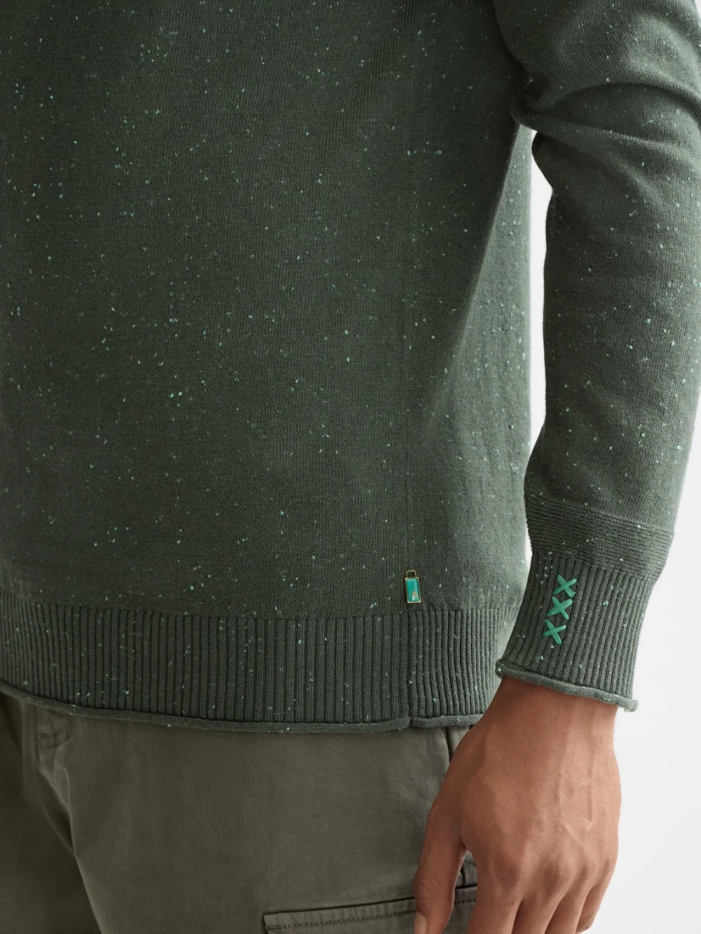 Neps Wool Pullover detail view by Scotch & Soda