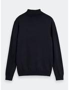 Ecovero Turtleneck Sweater flat lay back view by Scotch & Soda