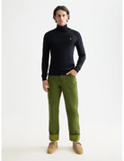 Ecovero Turtleneck Sweater full model shot showing overall fit by Scotch & Soda