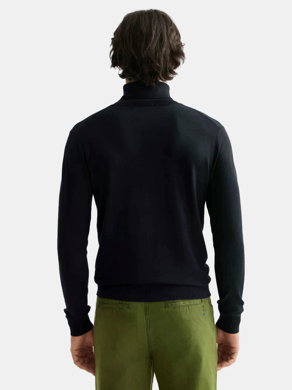 ecovero-blend-turtleneck-sweater back view by Scotch & Soda