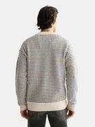chenille-dropped-shoulder-pullover back view by Scotch & Soda