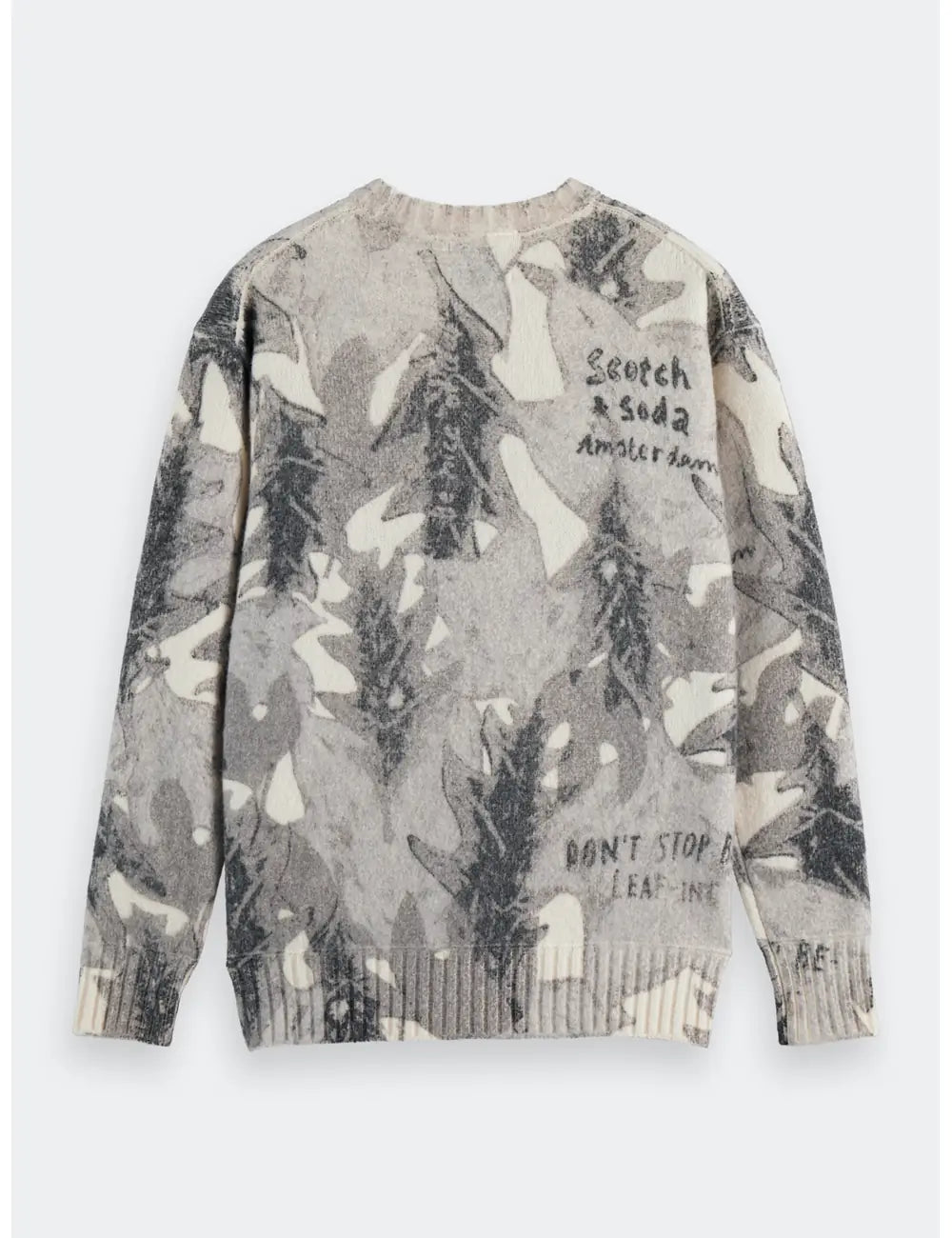 Printed Pullover flat lay back view by Scotch & Soda