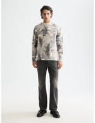 Printed Pullover full model shot showing overall fit by Scotch & Soda